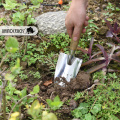 Promoción Flor Sembra de suelo Distante Herramienta de injerto de jardín Cabezal de acero inoxidable Manja de madera de jardín de jardinería